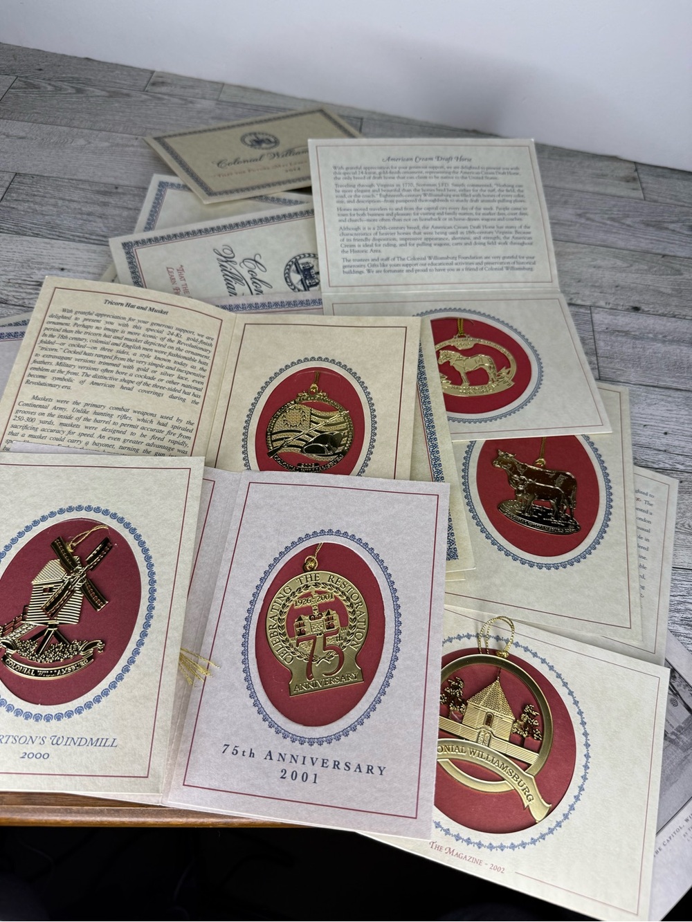 Colonial Williamsburg Foundation collection ornaments